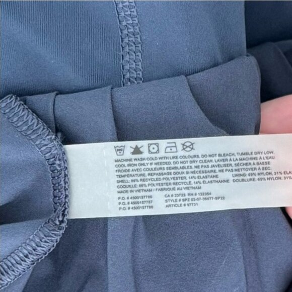 Aritzia TnAction TnaMOVE Tennis Mini Skirt Navy Blue Total Eclipse Medium - Picture 5 of 16